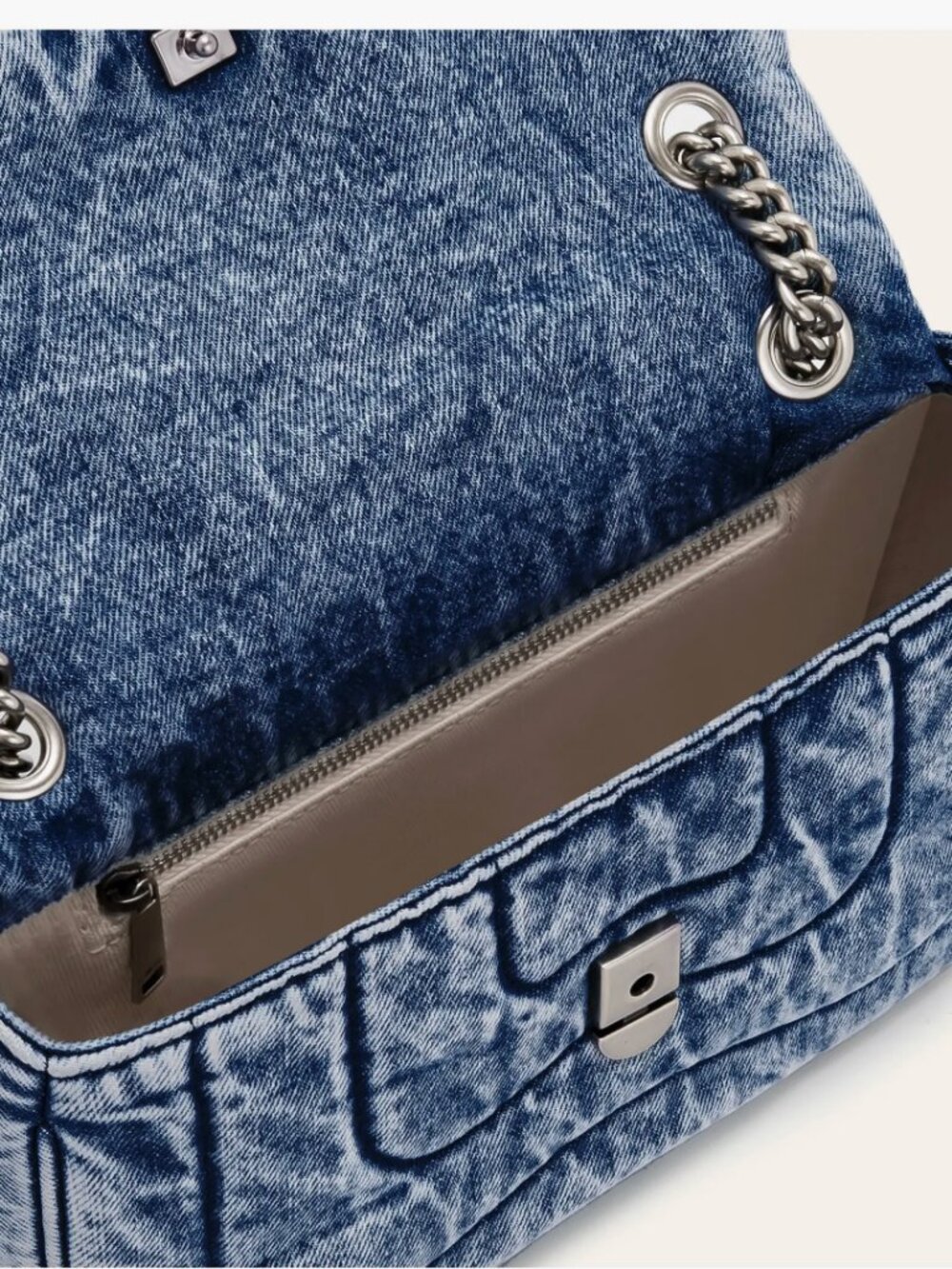 JW PEI Tina Quilted Denim Convertible Crossbody Bag - Picture 5 of 8